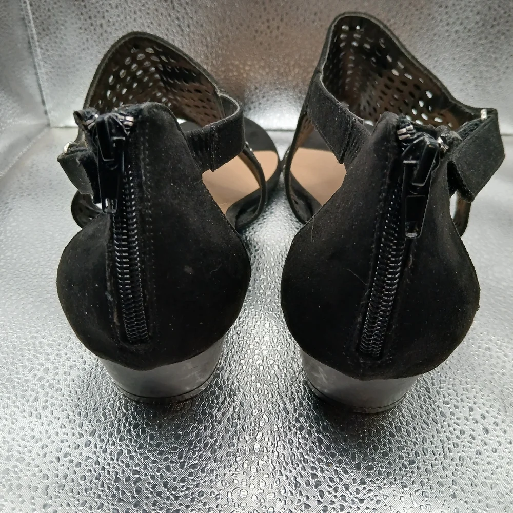 Cloudwalkers Black Sandals Open Toe Casual Hazel Womens Size 11W